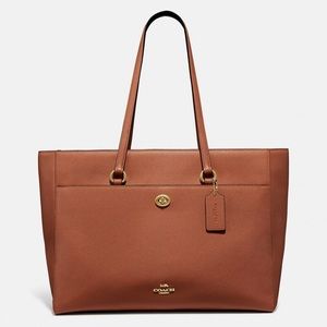 Crossgrain Leather Coach Tote Bag